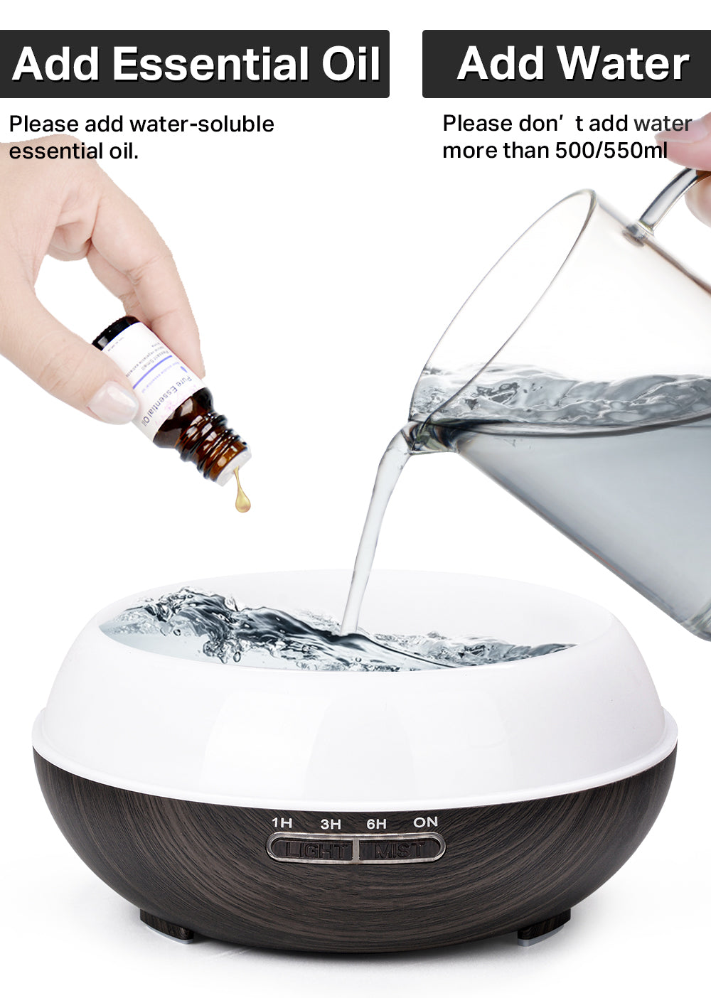 AromLuftfuktare™ – Ultrasonisk Diffuser med Fjärrkontroll