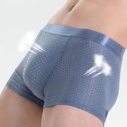 Andningsbara herrkalsonger – mjuka boxershorts i nylon/is-siden