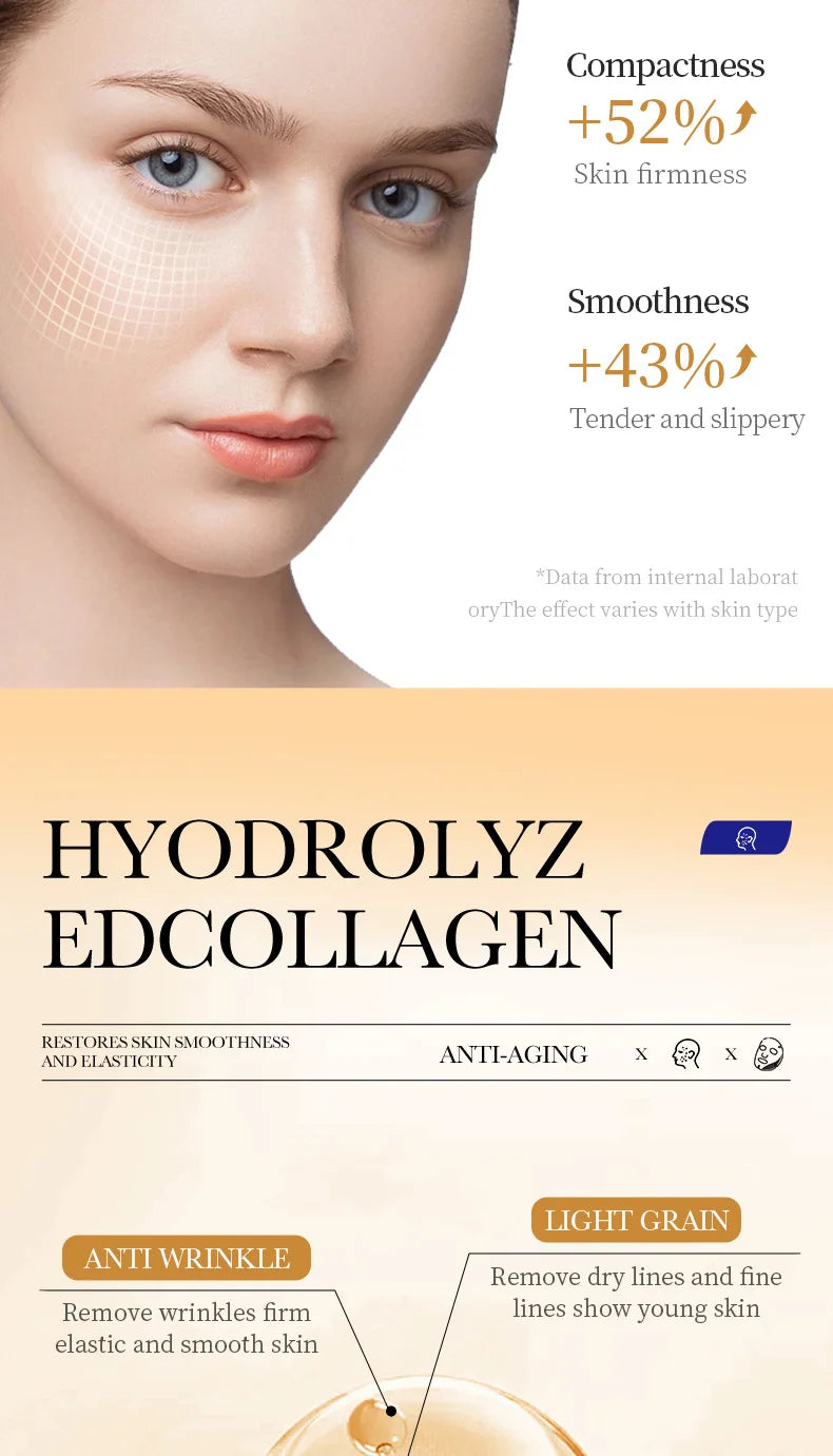 KollagenMask™ – 10-pack Anti-Åldrande Ansiktsmasker med Fukt & Lyster