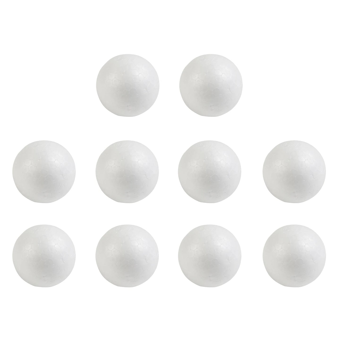 Polystyrenkulor – frigolitbollar för pyssel & dekoration (10 st, 50–100 mm)