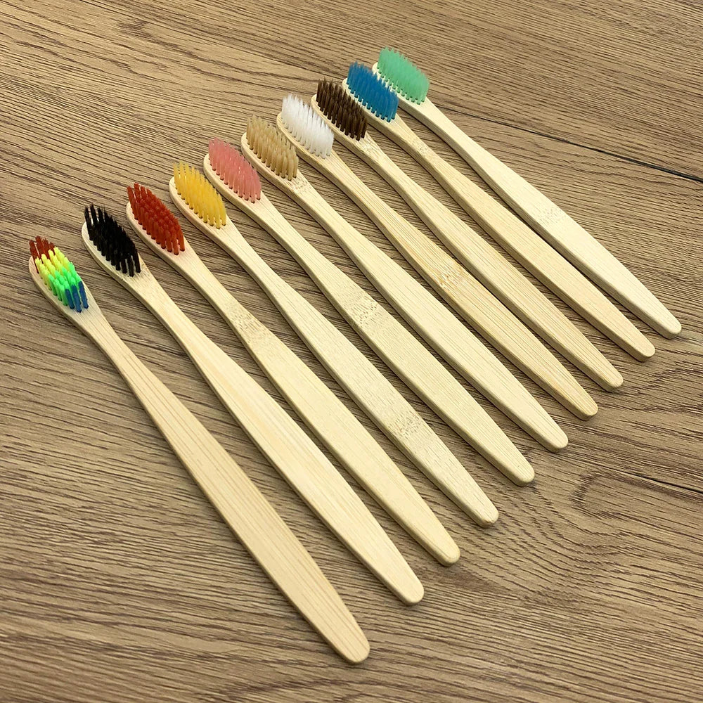 BambuTandborste™ – 10-pack Naturliga Tandborstar