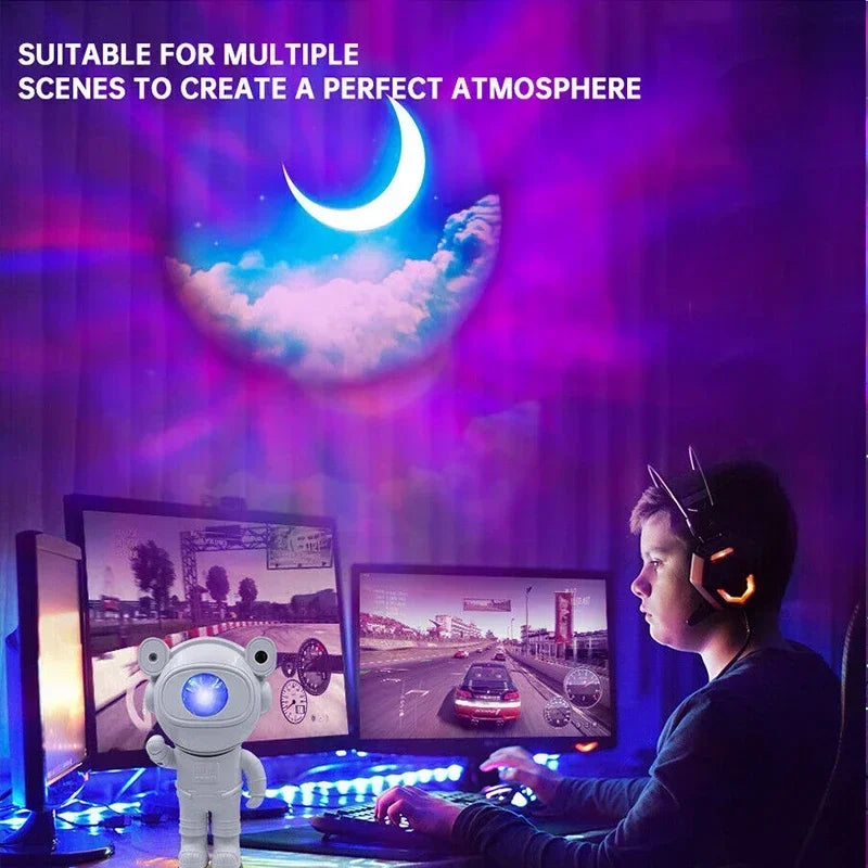 GalaxiLjus™ – Astronaut Projektorlampa med Timer