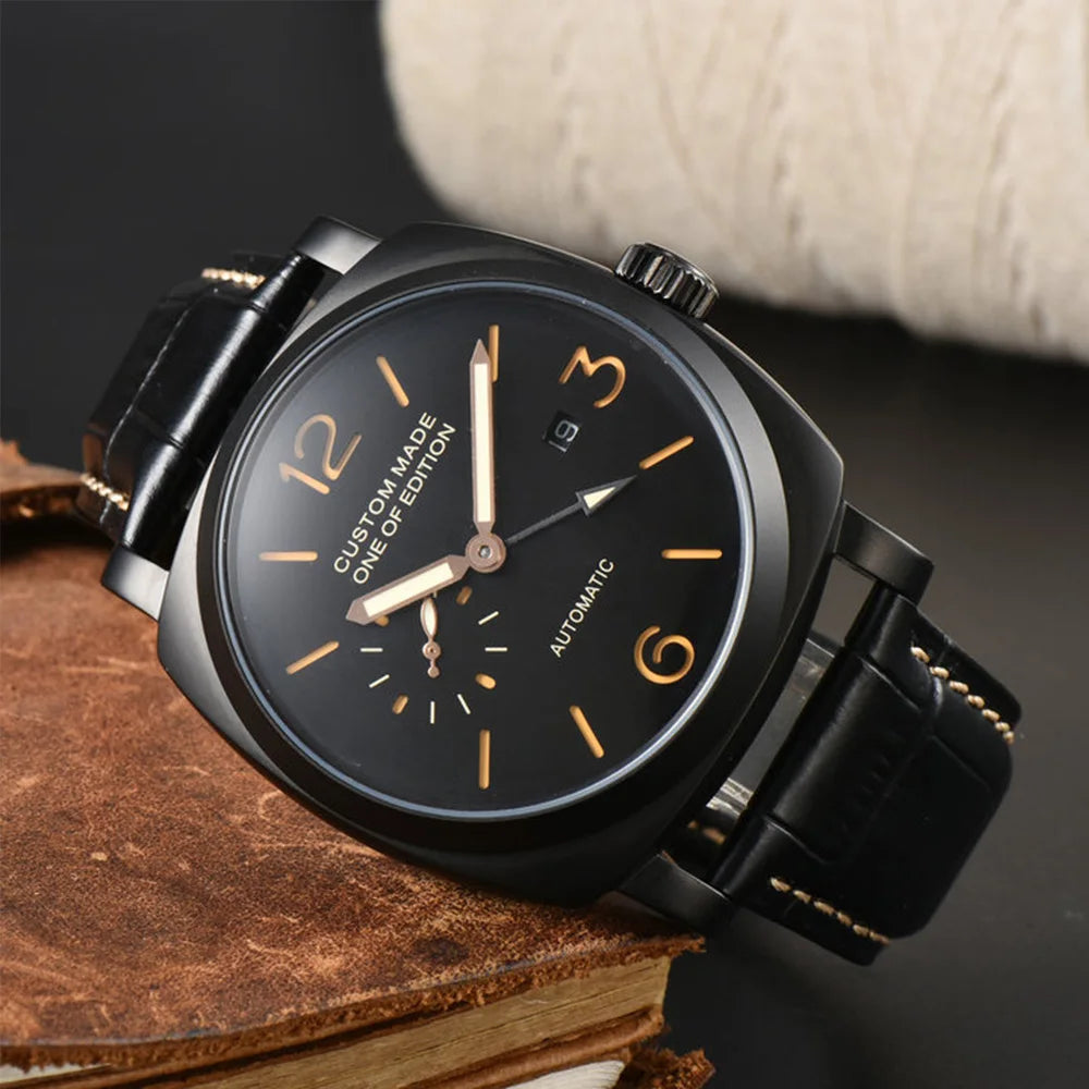 Herrklocka automatisk 46mm safirglas