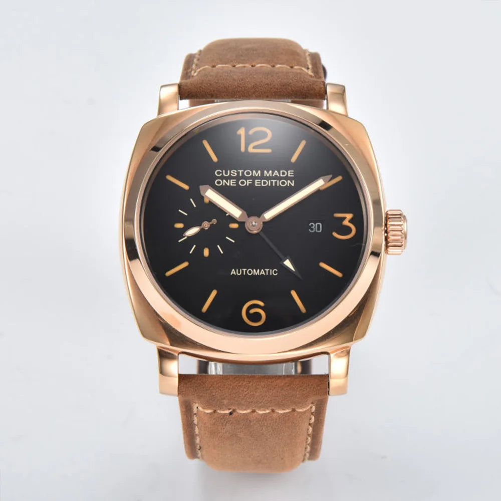 Herrklocka automatisk 46mm safirglas