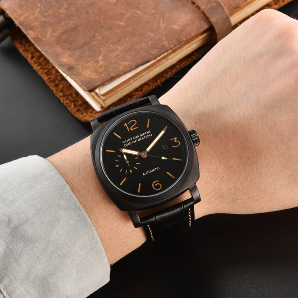 Herrklocka automatisk 46mm safirglas