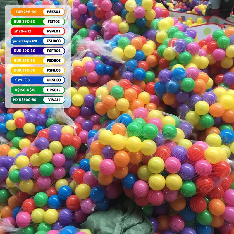 100-pack Mjuka Lekbollar – För Pool & Lek