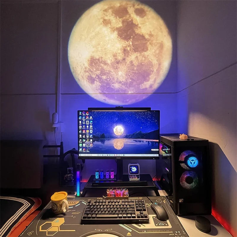 PlanetLjus™ – Jord & Måne Projektorlampa