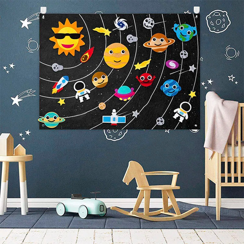 Montessori filtbräda med bondgårdsdjur
