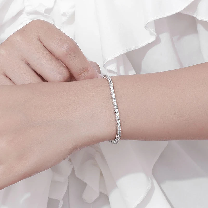Armband Elin (tennisarmband 2 mm med gnistrande stenar)