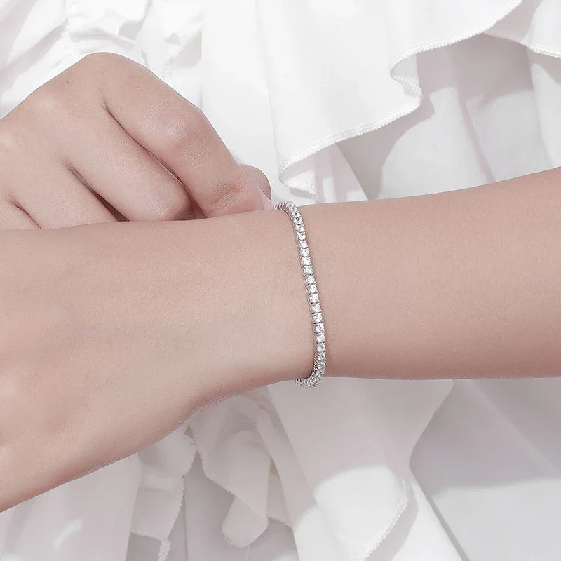 Armband Elin (tennisarmband 2 mm med gnistrande stenar)