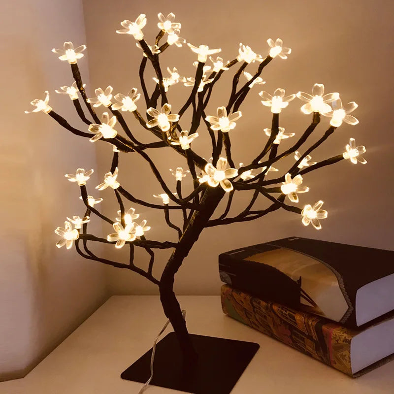 Roslampa LED – 24 lampor USB-bordslampa för dekoration