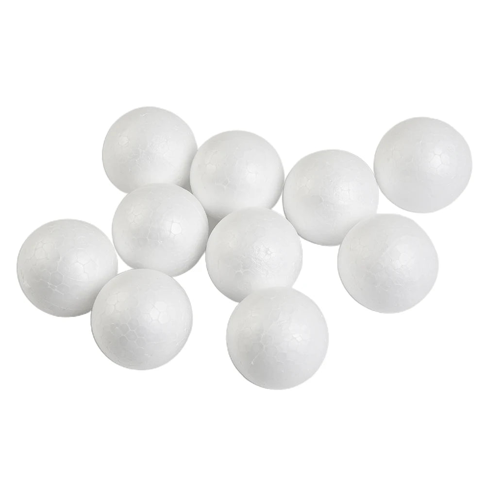 Polystyrenkulor – frigolitbollar för pyssel & dekoration (10 st, 50–100 mm)