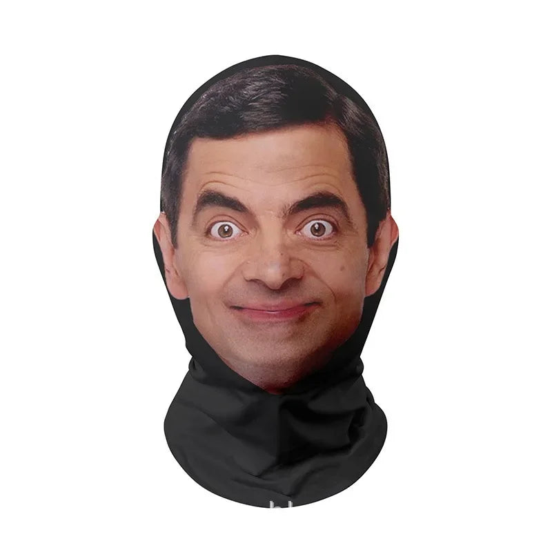 3D ansiktsmask cosplay – realistisk helmask för fest & halloween