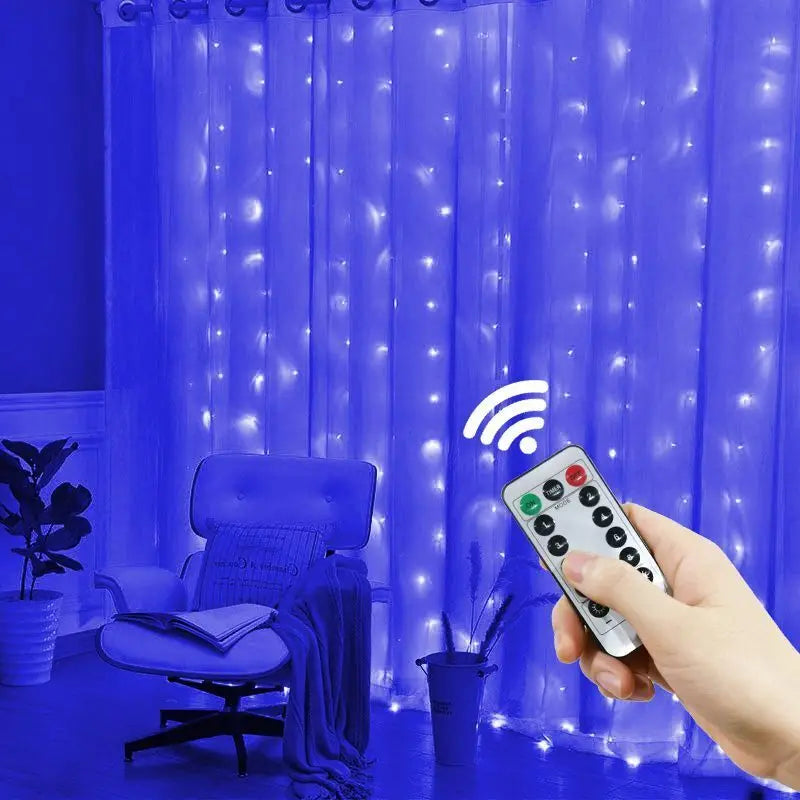 LjusGardinen™ USB Ljusslinga med Gardindekor