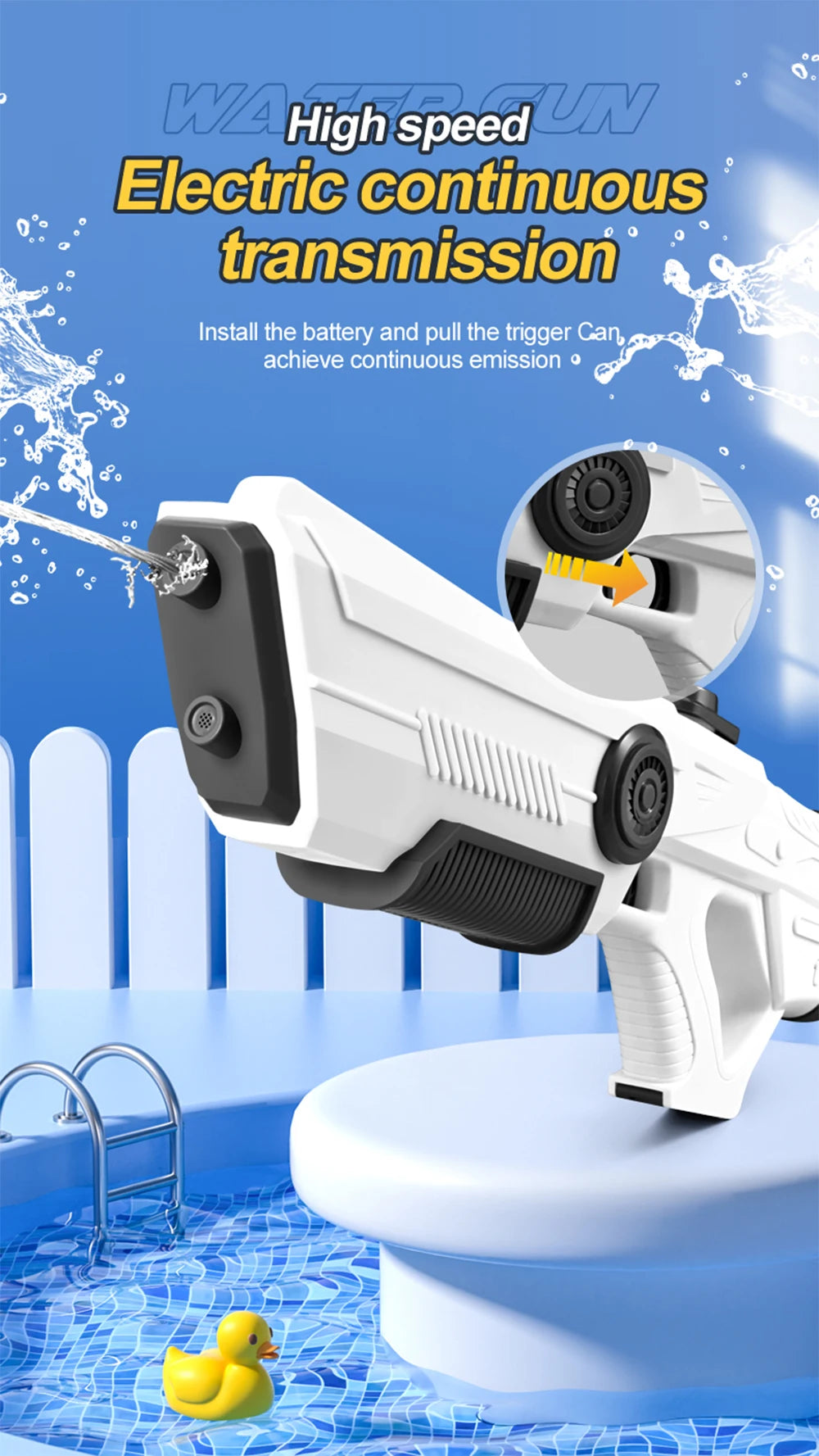 GelSprayGun™ – Elektrisk Vattenpistol