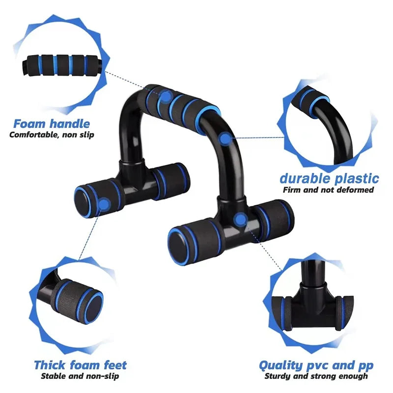Armhävningshandtag – 1 par U-formade push-up bars med grepp