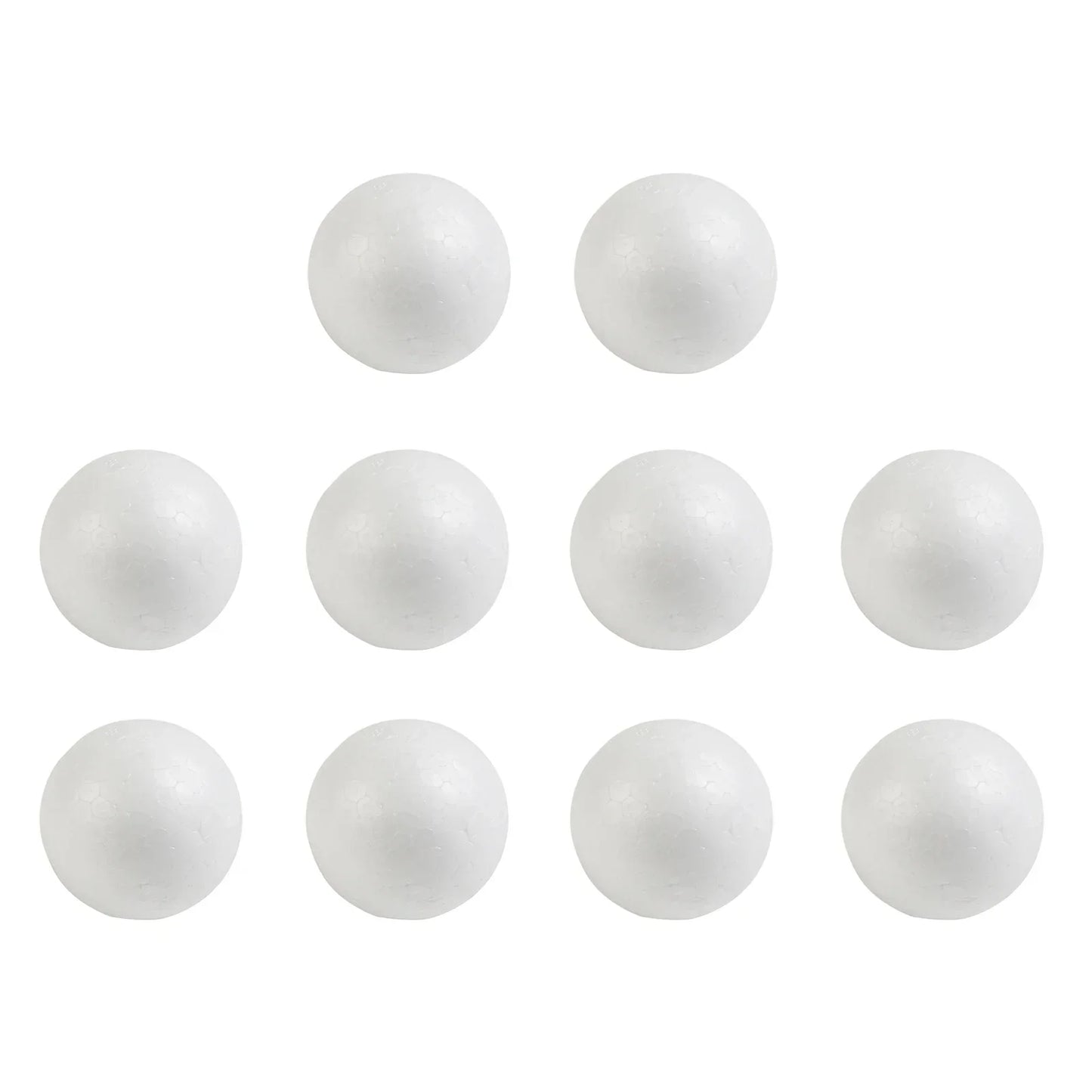 Polystyrenkulor – frigolitbollar för pyssel & dekoration (10 st, 50–100 mm)