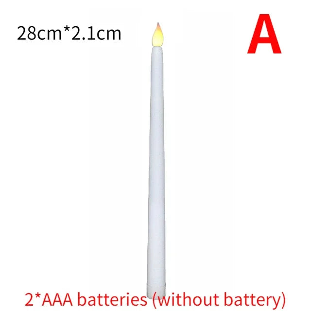 LED kyrkljus – spetsiga batteridrivna ljus för jul & högtider (1–4 st)