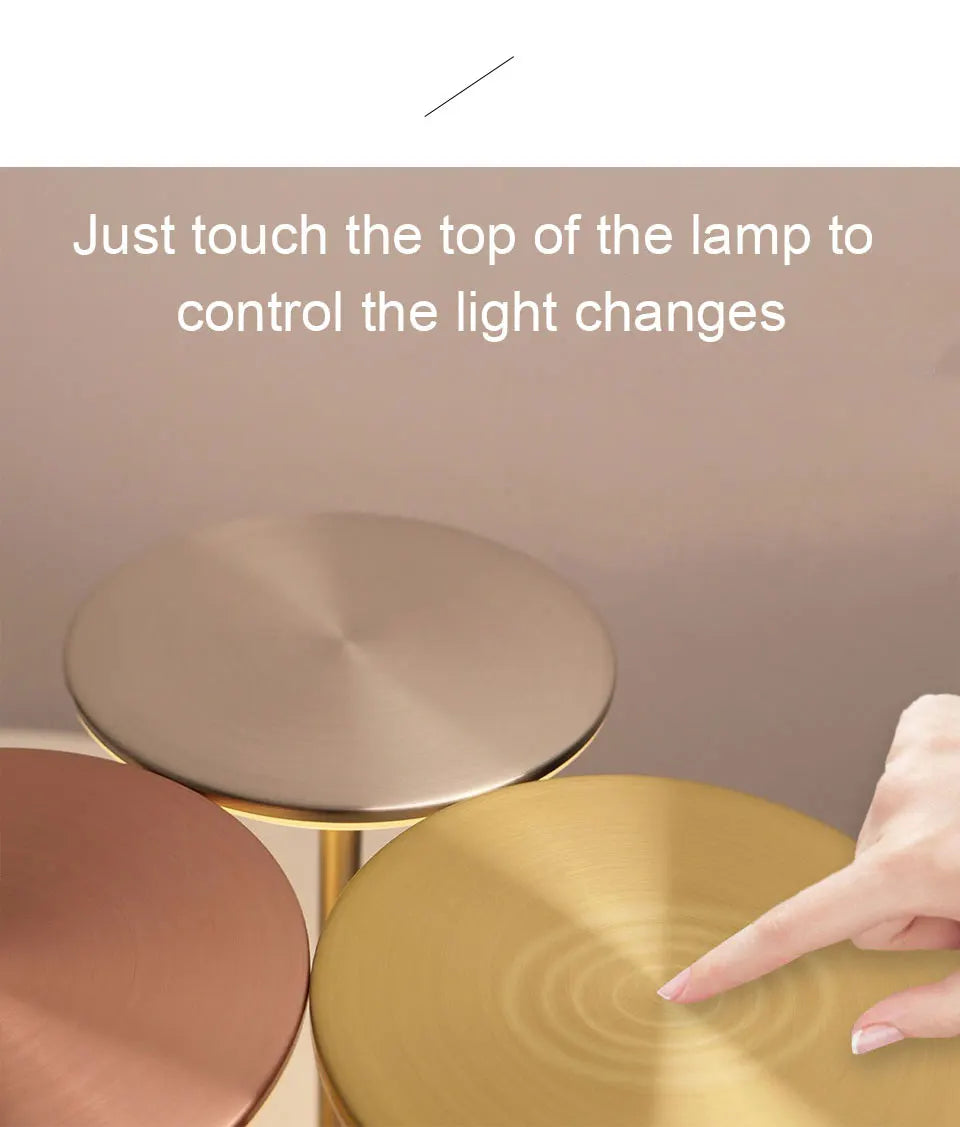 NattLjus™ – Bärbar LED Bordslampa med Touch & USB-Laddning