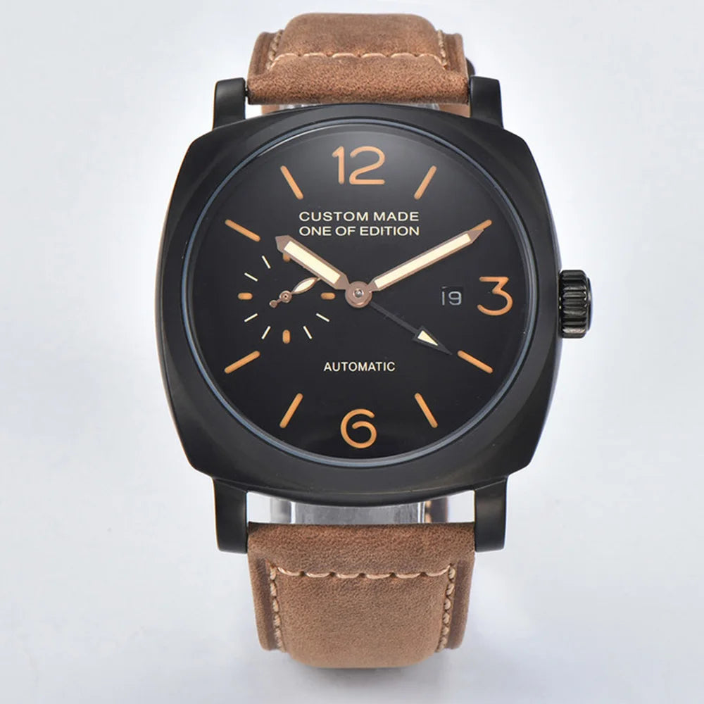 Herrklocka automatisk 46mm safirglas