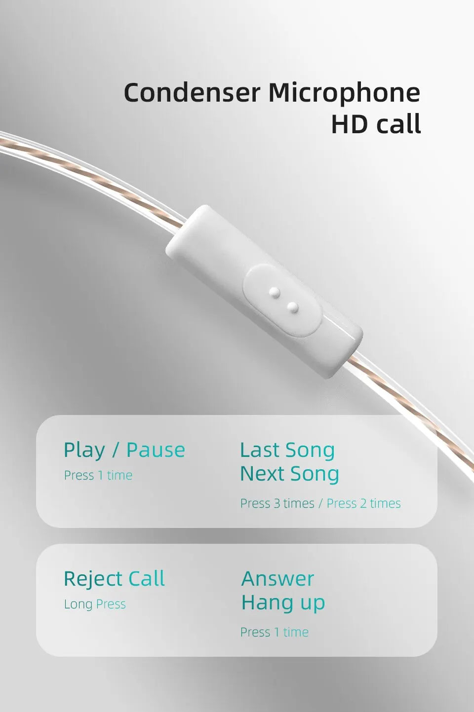 PRO hörlurar – in-ear sporthörlurar med HIFI bas & brusreducering