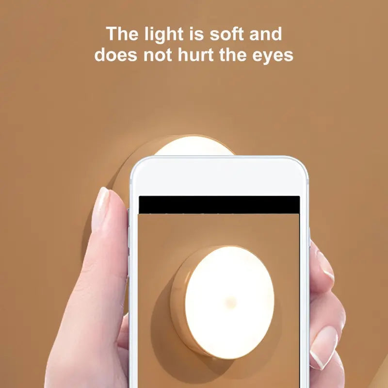 Smart LED Nattlampa med Rörelsesensor – Laddningsbar