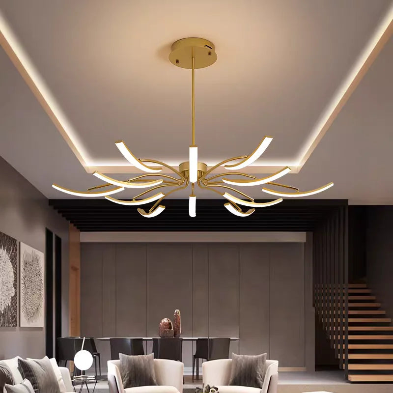 Nordisk taklampa LED – roterande design för vardagsrum & sovrum