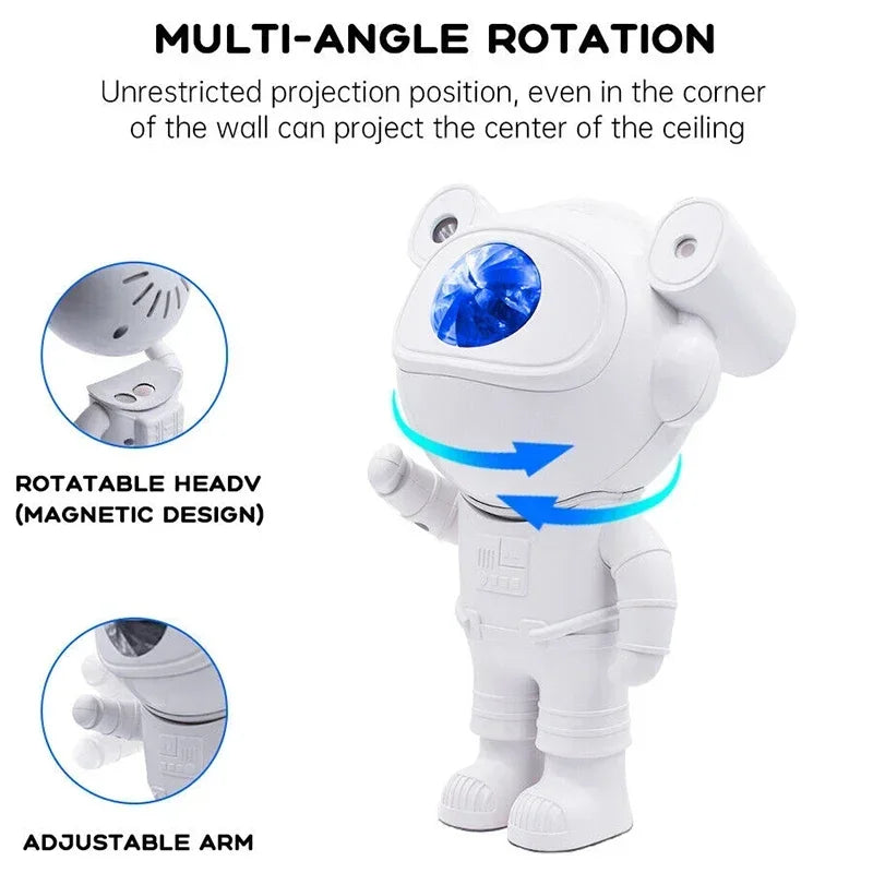 GalaxiLjus™ – Astronaut Projektorlampa med Timer