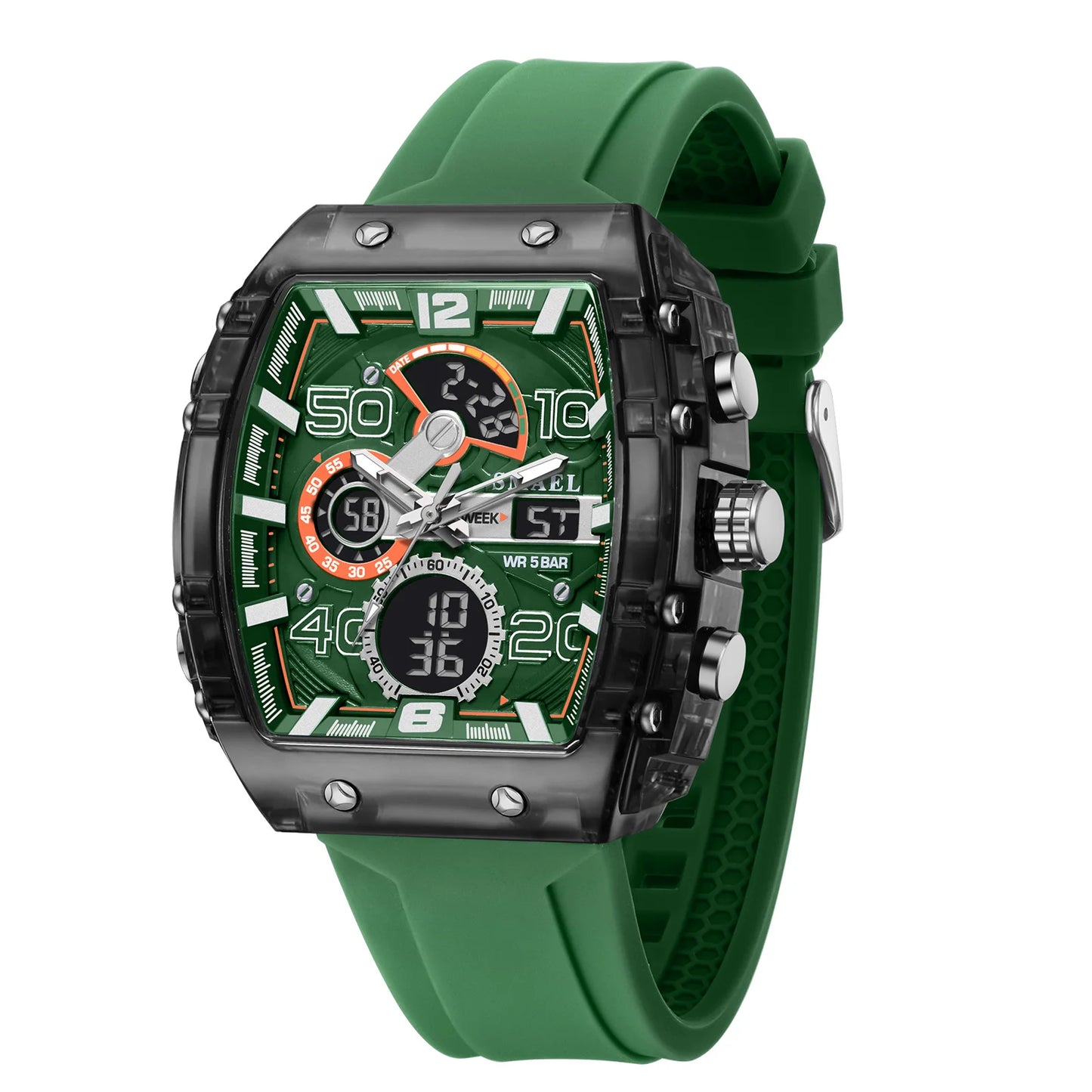 ChronoSquare – fyrkantig herrklocka med dual display