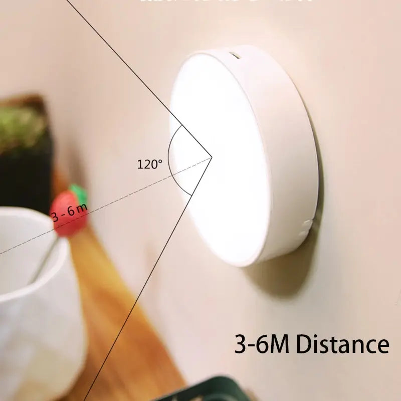 Smart LED Nattlampa med Rörelsesensor – Laddningsbar