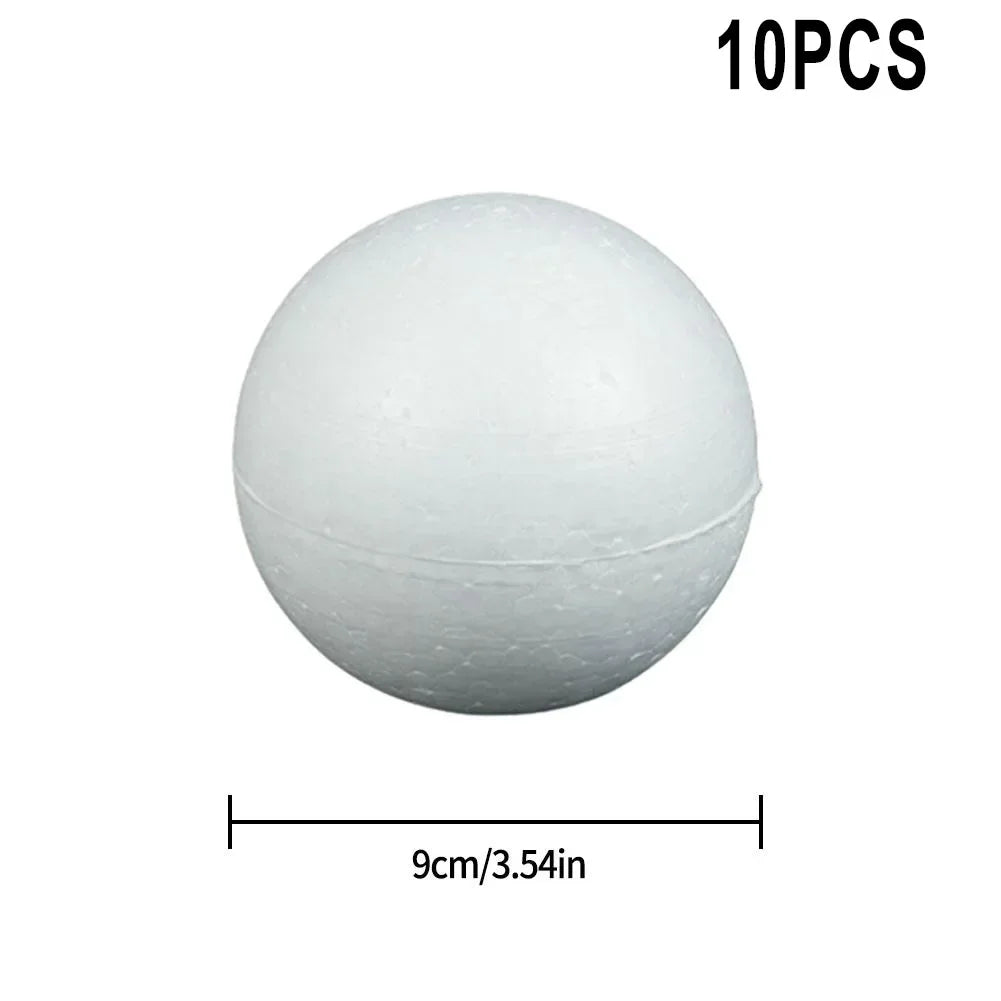 Polystyrenkulor – frigolitbollar för pyssel & dekoration (10 st, 50–100 mm)
