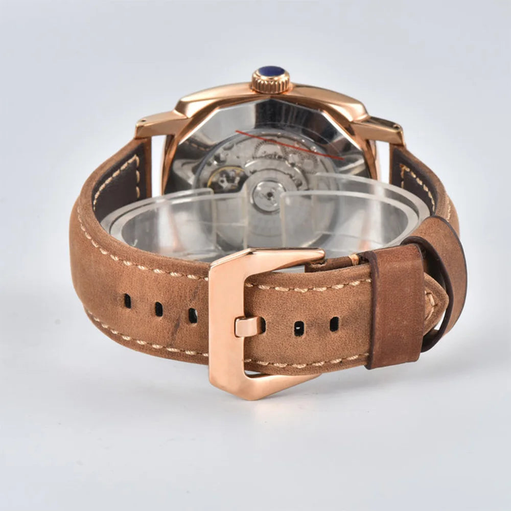 Herrklocka automatisk 46mm safirglas