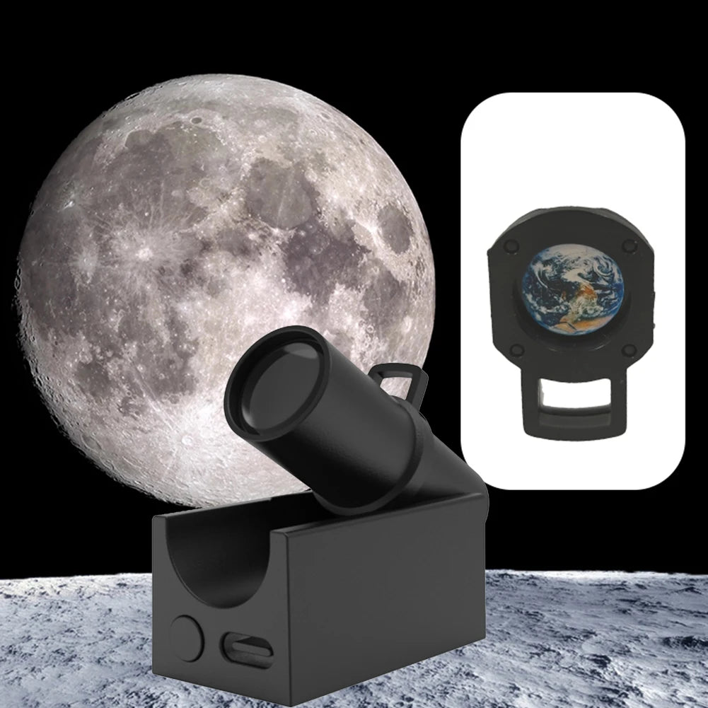 PlanetLjus™ – Jord & Måne Projektorlampa