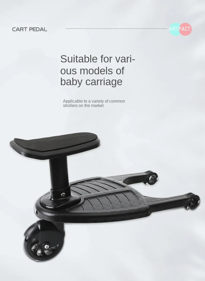 BarnVagnAdapter™ – Stegbräda för Två Barn & Tvillingar
