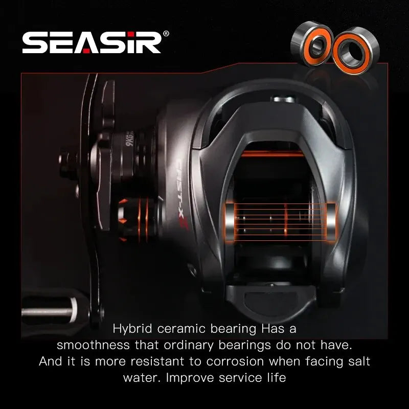 Baitcasting-rulle – SEASIR Cast X2 proffsmodell