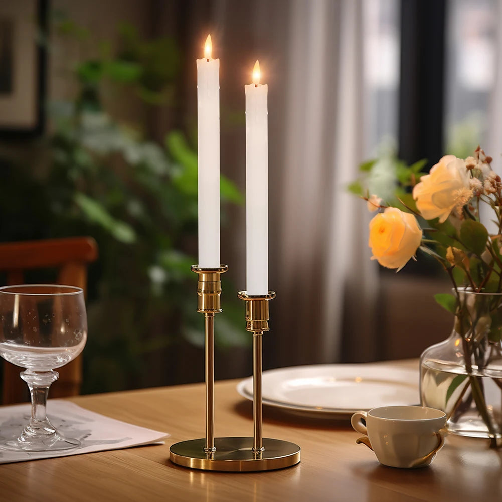 LED stearinljus med timer & fjärrkontroll – fladdrande låga