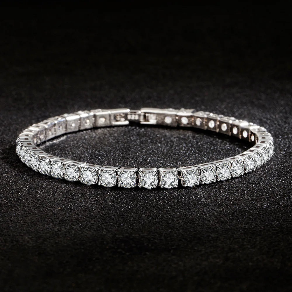 Armband Elvira (tennisarmband 4 mm med zirkoner)
