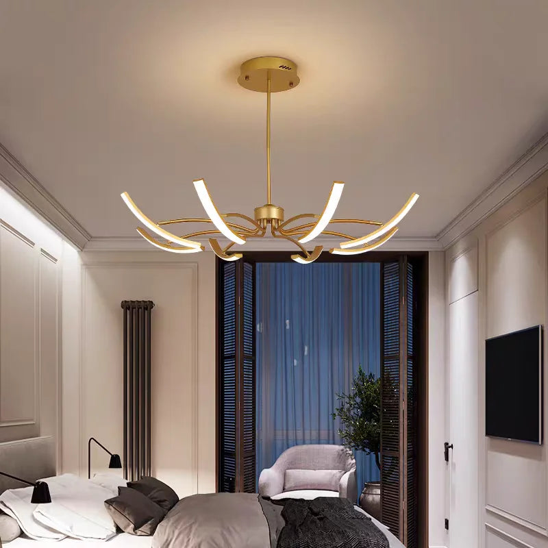 Nordisk taklampa LED – roterande design för vardagsrum & sovrum