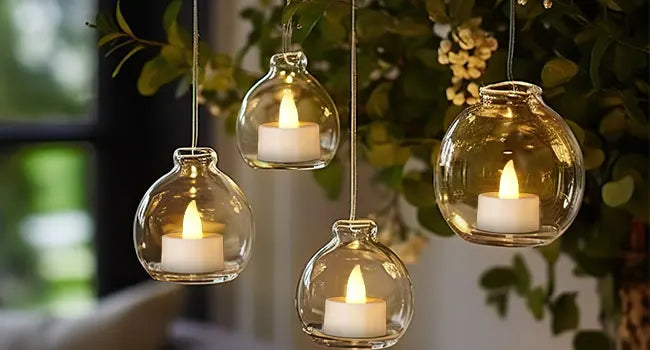 LED värmeljus – batteridrivna dekorationsljus (6–96 st)