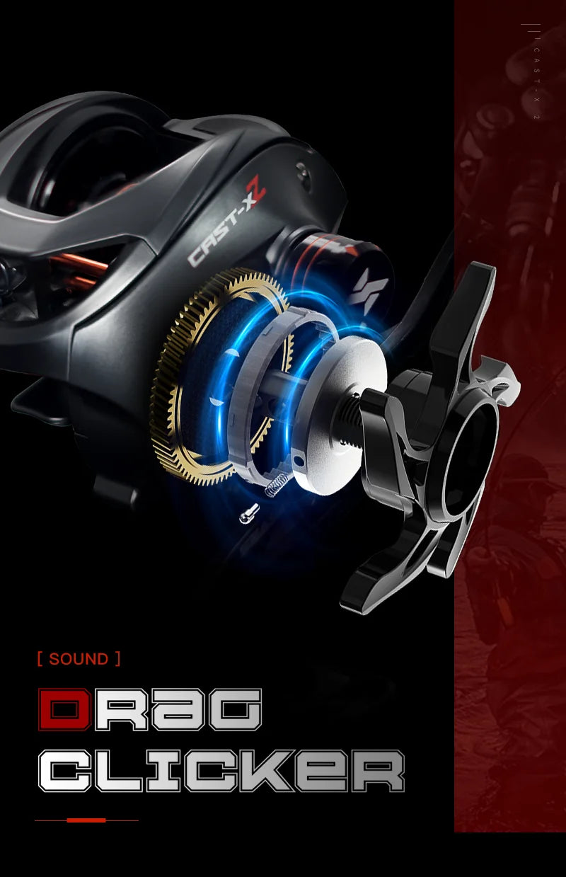 Baitcasting-rulle – SEASIR Cast X2 proffsmodell