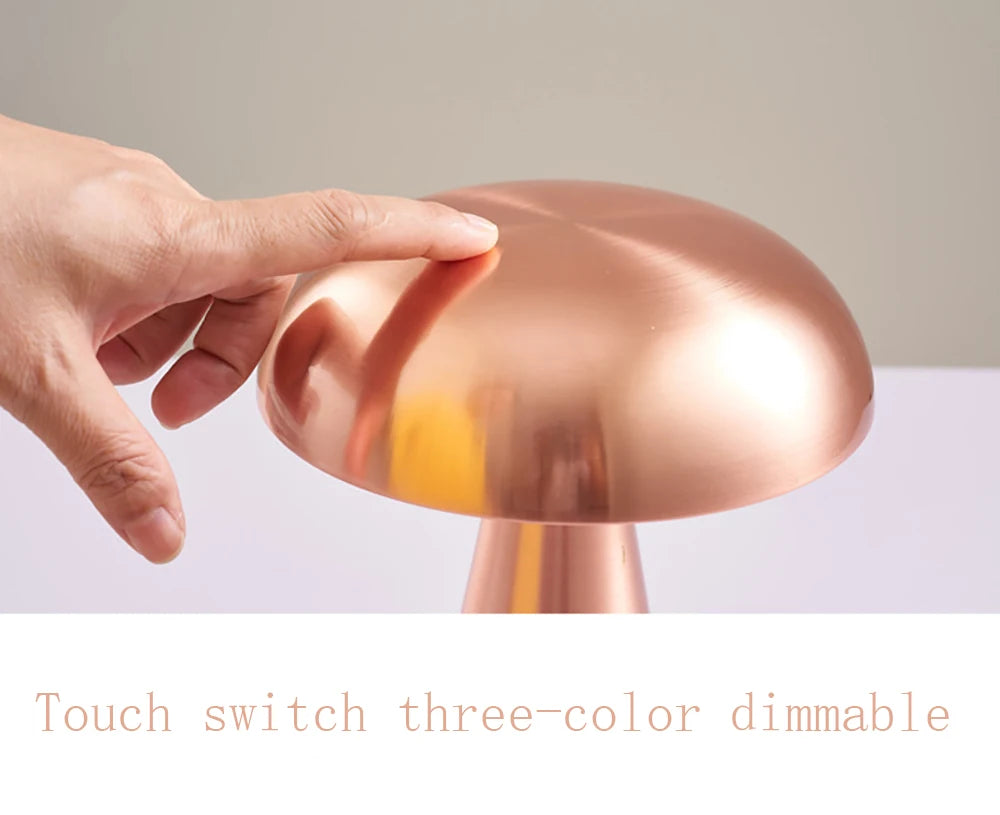 SvampLjus™ – LED Bordslampa med Touch & Tre Ljuslägen
