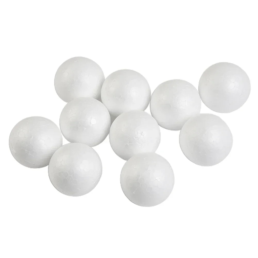 Polystyrenkulor – frigolitbollar för pyssel & dekoration (10 st, 50–100 mm)