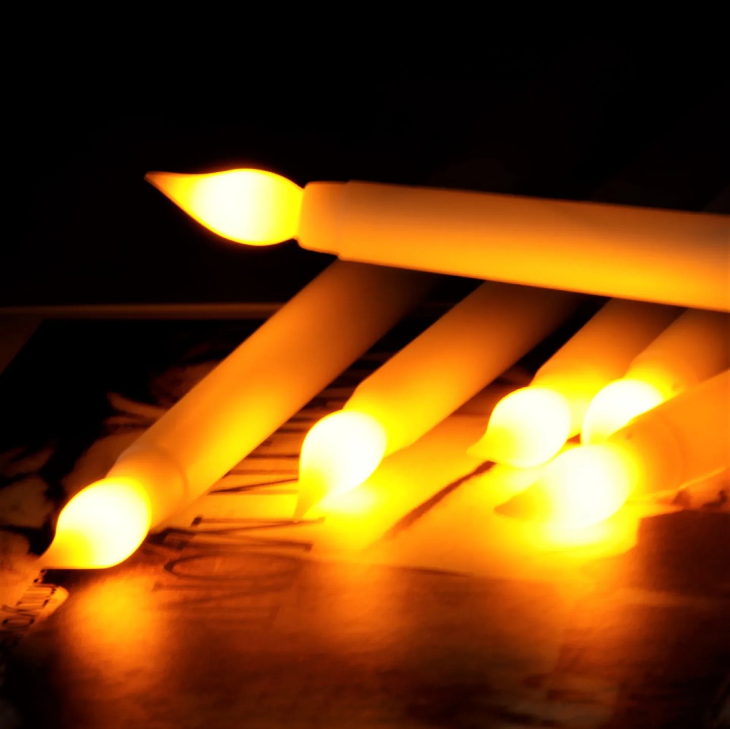 LED kyrkljus – spetsiga batteridrivna ljus för jul & högtider (1–4 st)