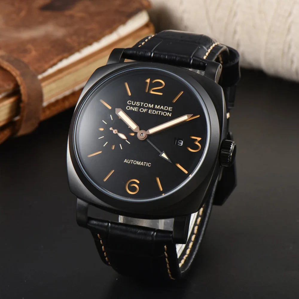 Herrklocka automatisk 46mm safirglas