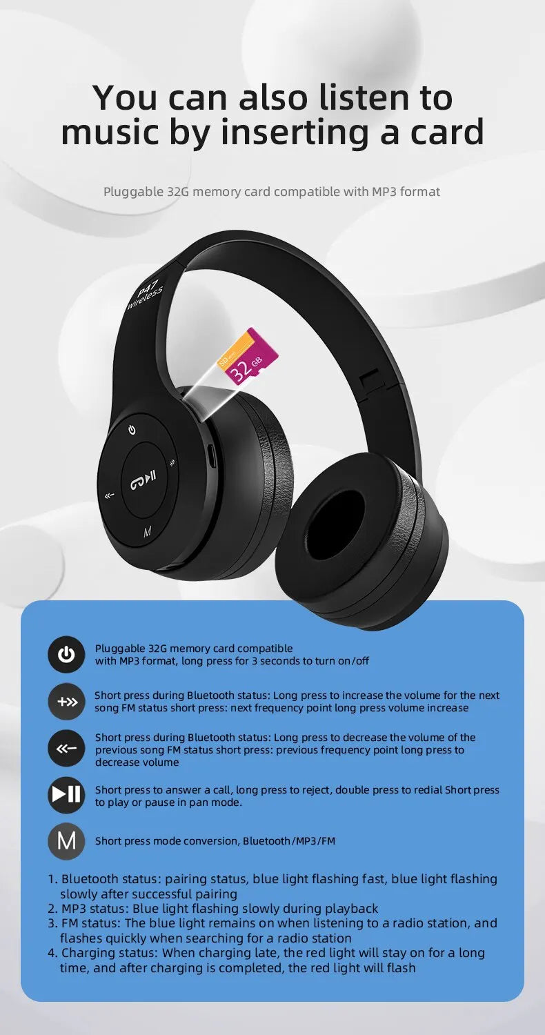 Trådlöst headset – Bluetooth 5.0
