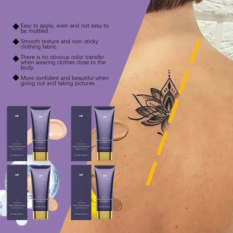 Vattentät kroppsmakeup – concealer för ben, ärr & tatueringar