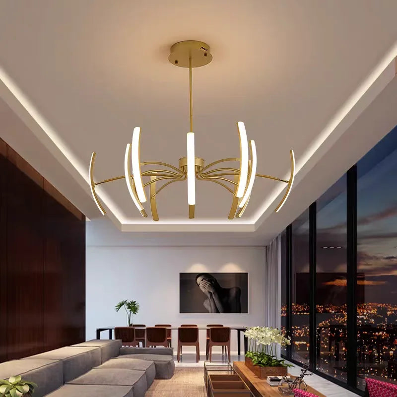Nordisk taklampa LED – roterande design för vardagsrum & sovrum