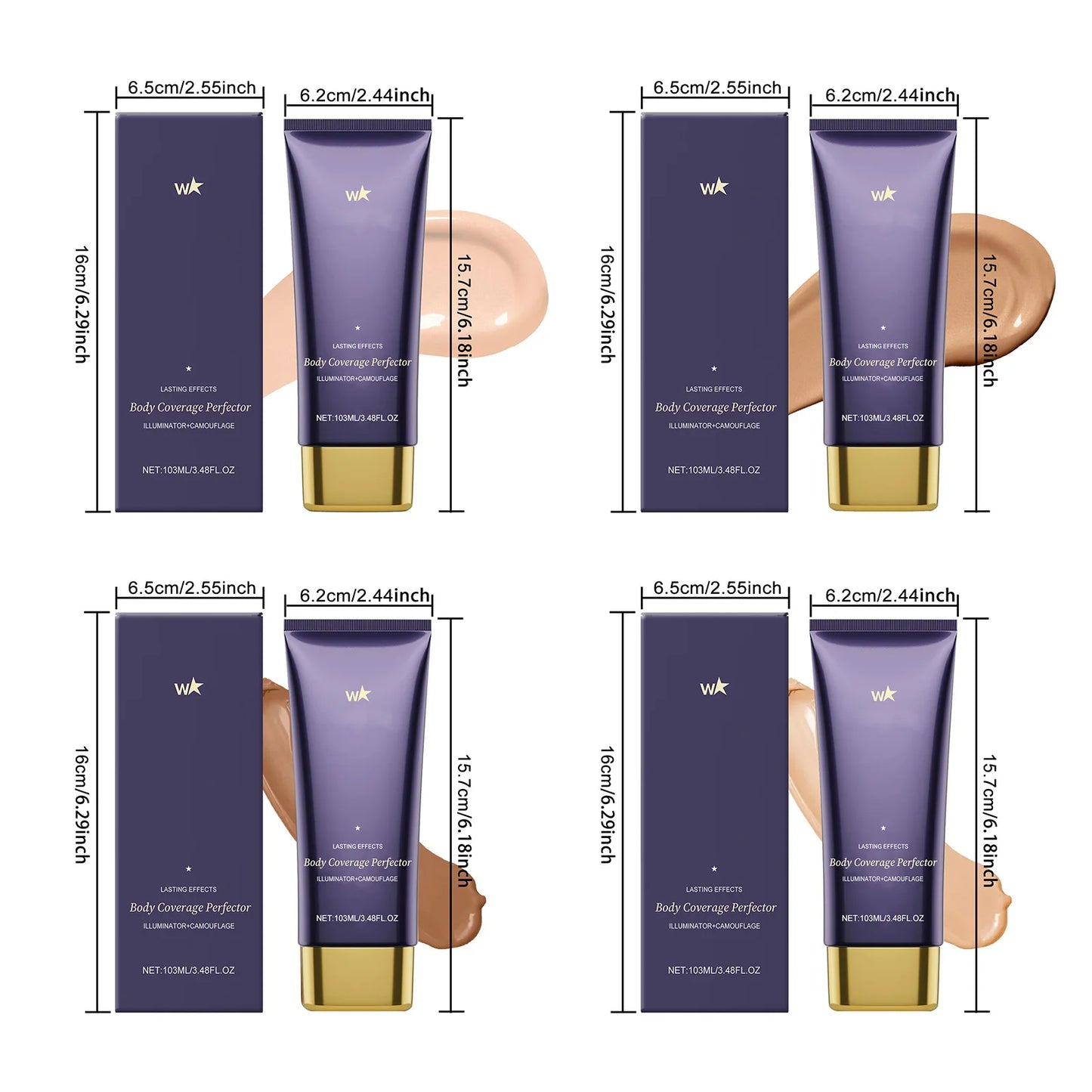 Vattentät kroppsmakeup – concealer för ben, ärr & tatueringar