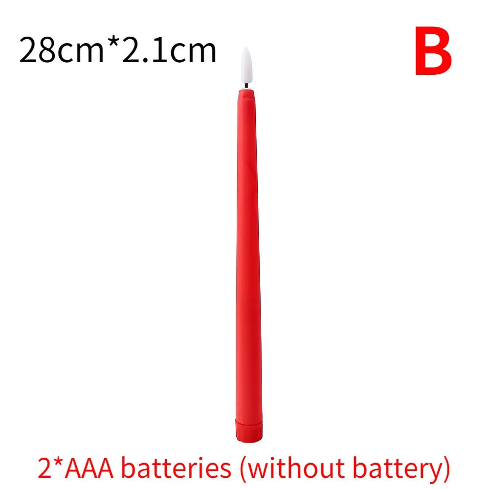 LED kyrkljus – spetsiga batteridrivna ljus för jul & högtider (1–4 st)