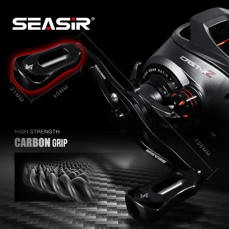 Baitcasting-rulle – SEASIR Cast X2 proffsmodell